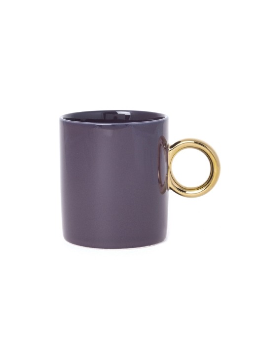 dark purple gold mug