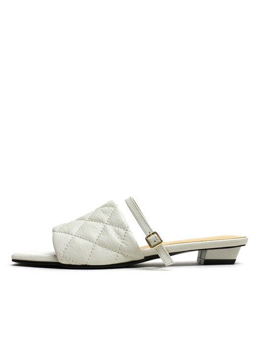 SQUARE QUILTED BB STRAP MULE 2cm M-IG-200508