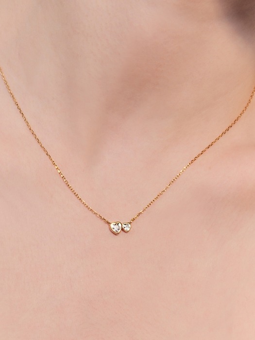 TWIN HEART NECKLACE
