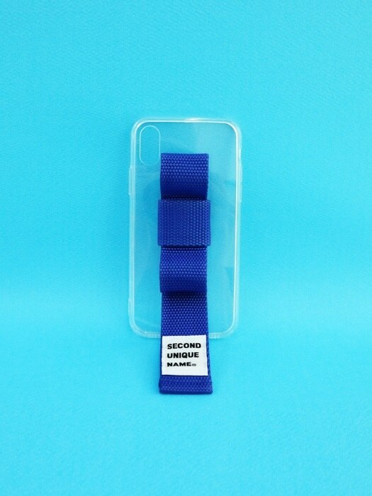 SUN CASE RIBBON CLEAR BLUE (JELLY CASE)