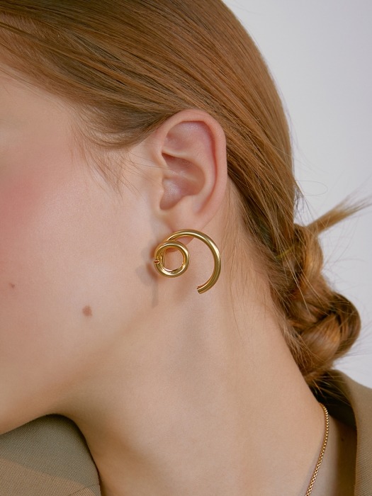Holiday vortex earrings