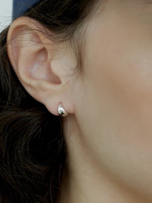 [Silver] Mini Cone Ring Earrings