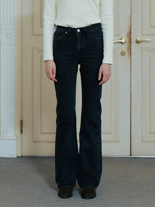 High-rise Bootcut Jeans_2color