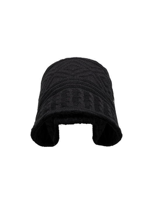 Bonnet Line Hat - Tricot Black
