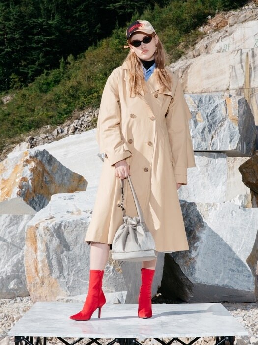 Hour Glass Silhouette Trench Coat