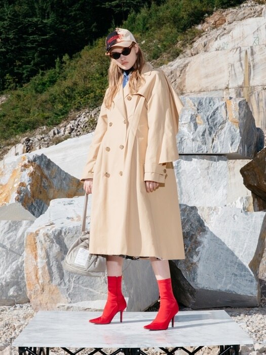 Hour Glass Silhouette Trench Coat