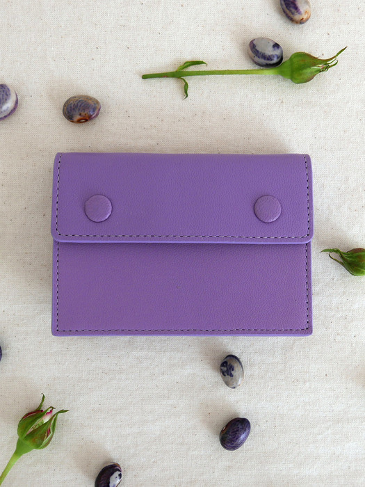 Accordion card wallet - Lilac 