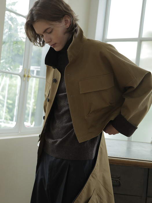 Utility 2-Way Trench (Olive Camel)