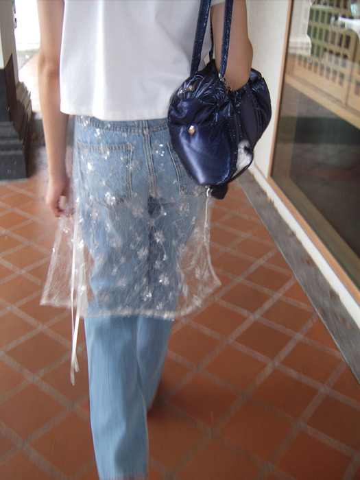 Starry Wrap Skirt_Cream