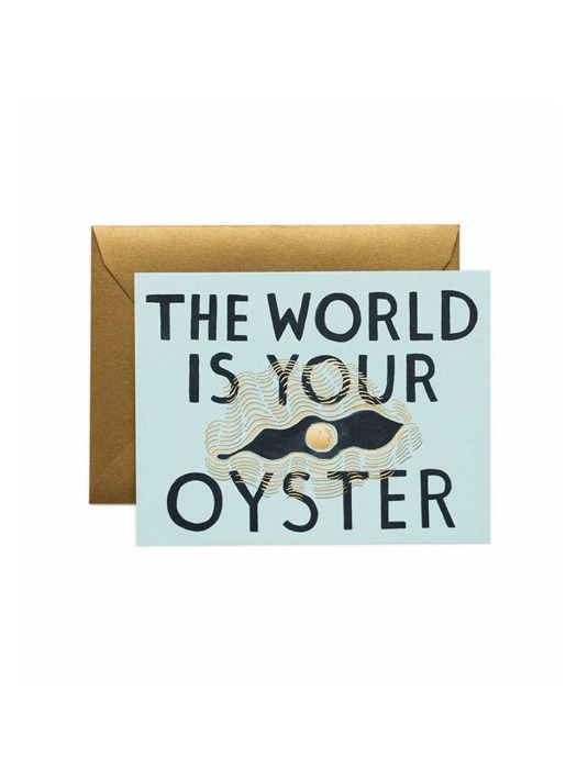 The World is Your Oyster Card 응원 카드