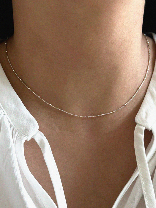 silver925 glow necklace