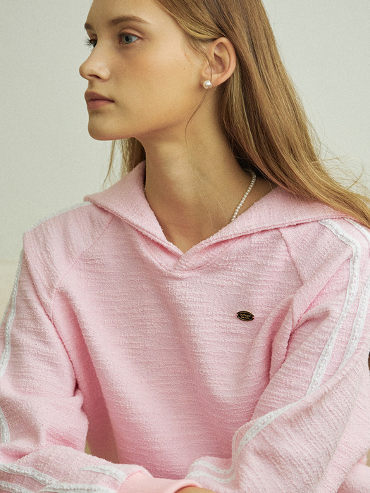Sailor Tweed Sweatshirt - Pink
