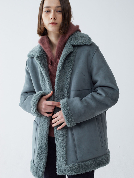HERE SHEARLING JACKET (MINT)