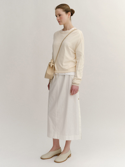 SS24 Salacia Cotton Skirt Off-White