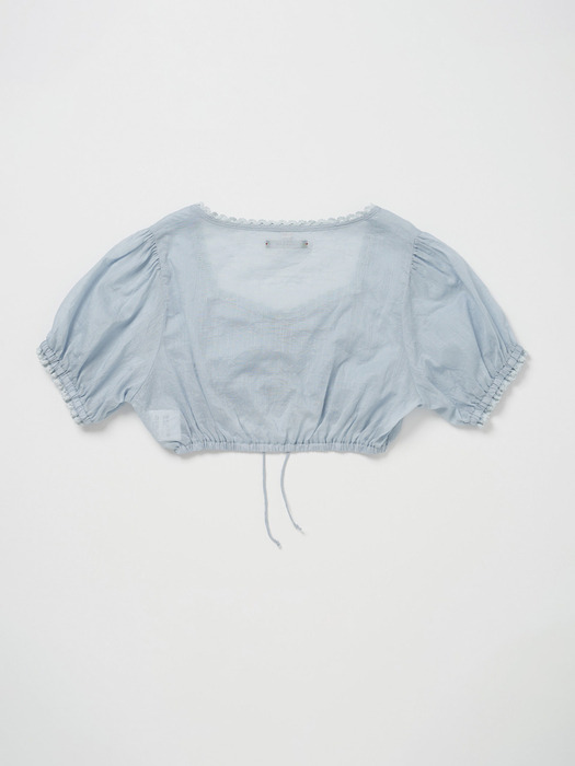 Via Holiday cropped blouse