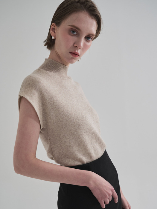 Cashmere short-sleeve knit