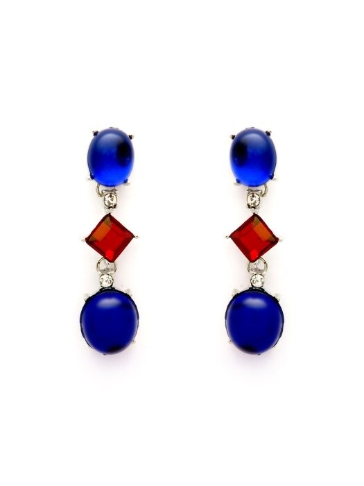 blue rain drop earrings 