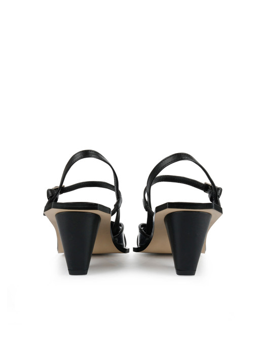 Strap sling-back shoes(BLACK LABEL)-CG1012BK