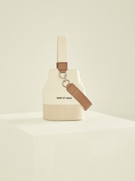 Nouer Bucket Bag Cotton_BEIGE