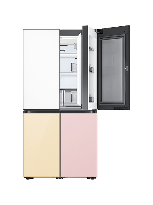 공식인증점 삼성 비스포크 1등급 870L 4도어 냉장고 푸드쇼케이스 RF85C91D1AP 글라스