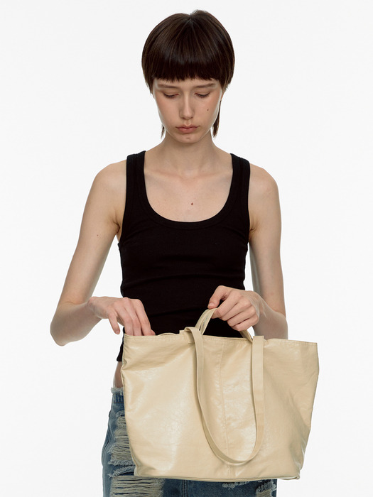Light 2-way Shopper Bag (beige)