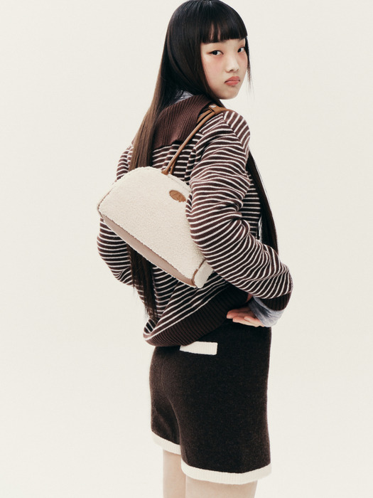 [EXCLUSIVE] Avam shearling tote bag - BEIGE