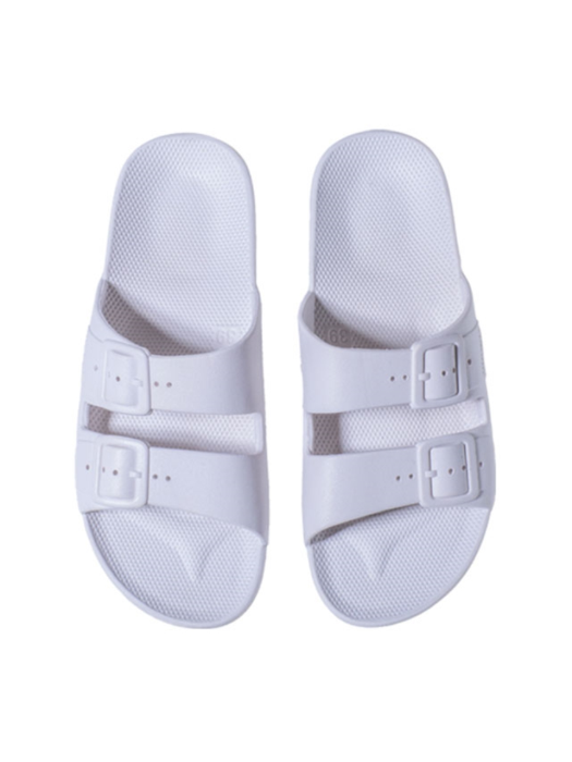 MOSES WOMEN FREEDOM SLIPPERS WHITE 