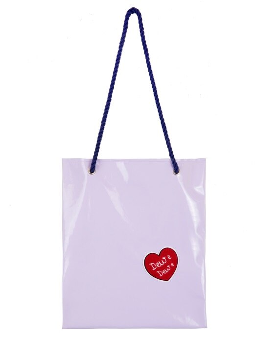 [듀이하트듀이] ENAMEL HEART BAG_PURPLE