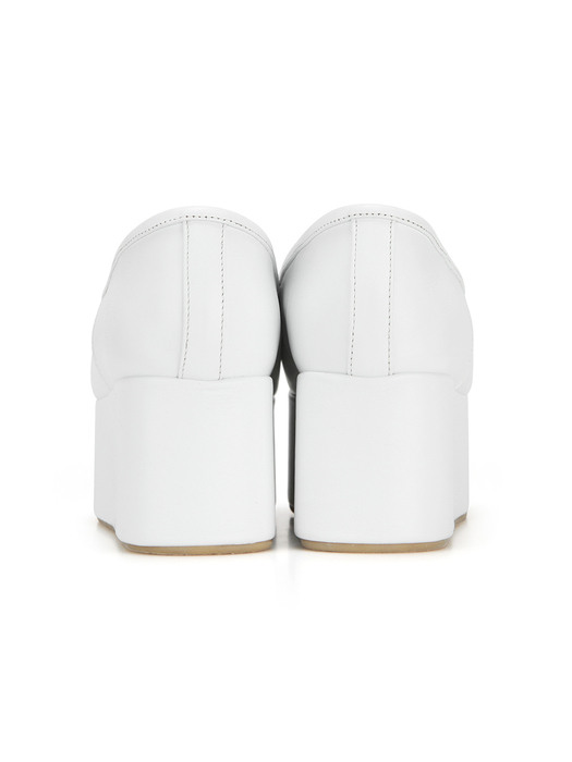 Pointed Toe Ballerina Platforms | White