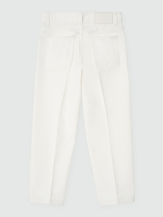 Dawn Cropped Tapered Jeans DCPT001Ivory