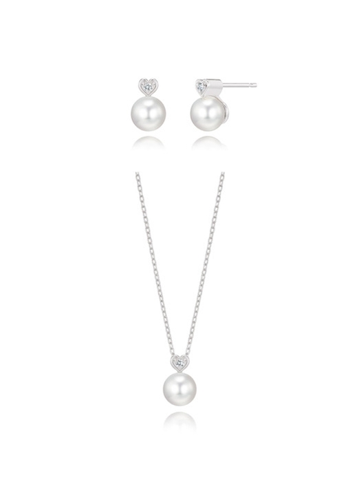 [단독] Lovelight Pearl Set (earring + necklace)