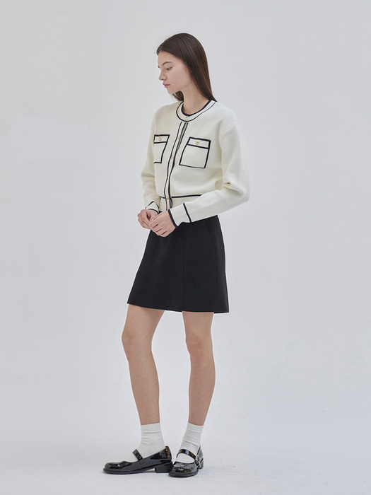 24SN tweed mini skirt [2colors]