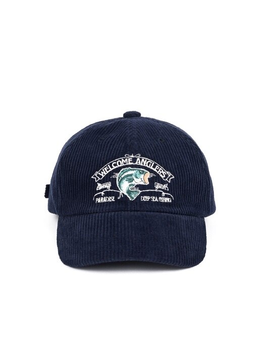 CORDUROY ANGLER CAP  (navy)