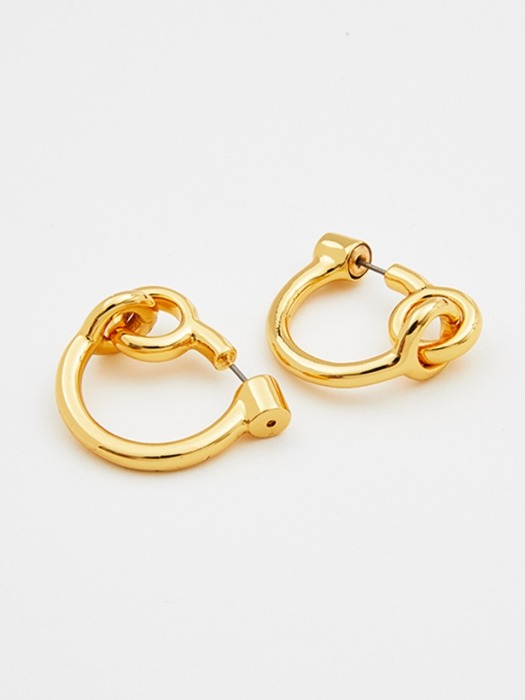 Double Link Hoops_Gold