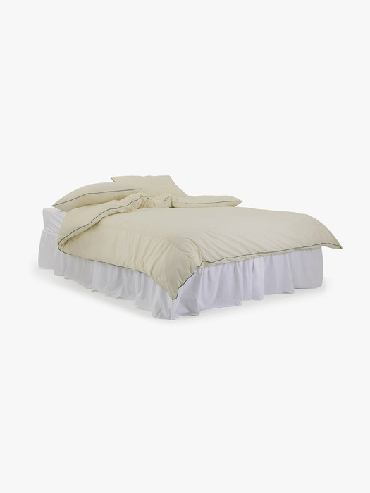 Cicci duvet cover - ivory/green
