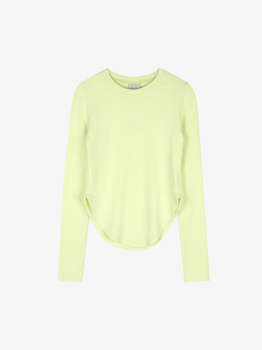 Lossy Fitted Long-Sleeved T-Shirt Lime
