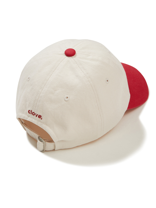 Basic Fit Ball Cap Colorblock (Ivory)