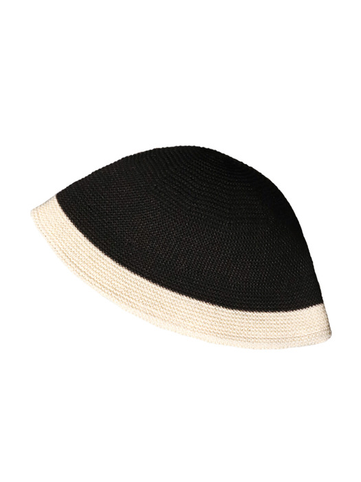 BRISBANE BLACK/WHITE BUCKET HAT