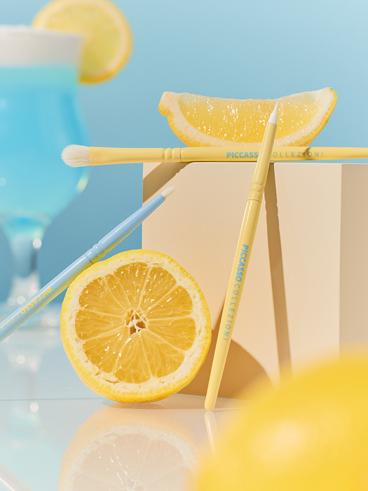 [피카소꼴레지오니] 레몬&크림소다 에디션 브러쉬 3종 아이세트(+듀얼미러 증정)