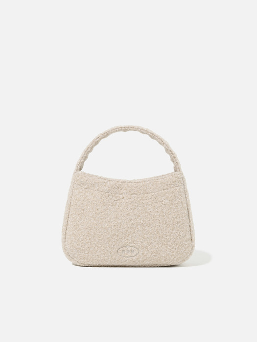 Curly tote bag Boucle Beige