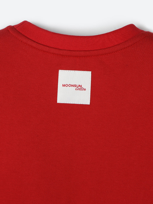 01 M.C UNISEX, Logo Sweatshirt / Red