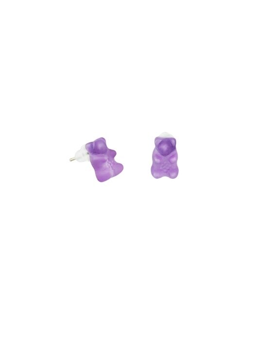 JELLY BEAR EARRINGS (PURPLE)