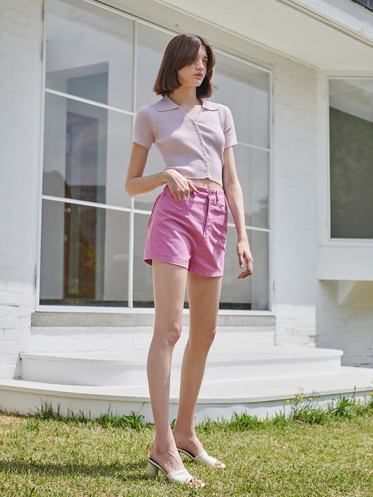 [SHORTS] Watery Jeans Pink