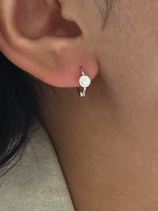 silver925 work earring