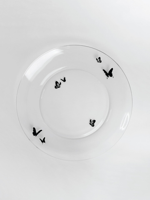 [선물포장] 겨울 나비 큰 접시