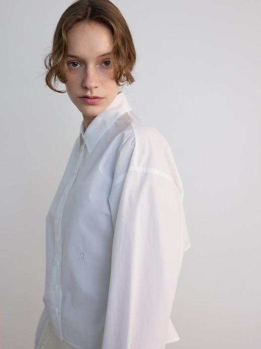 Back Cut-out String Shirts White (JWBL4E901WT)