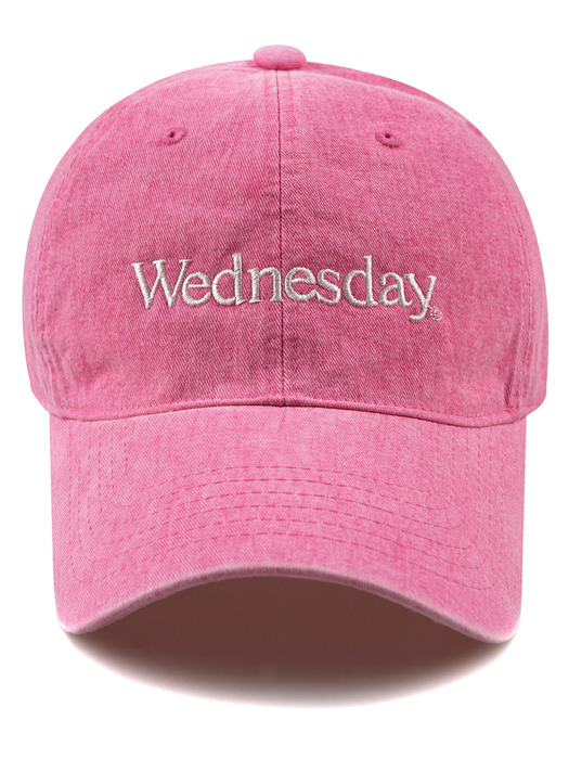 Wednesday 피그먼트 볼캡-핑크