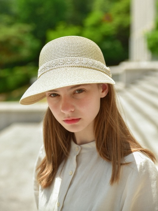 Lady London Lace Panama Hat (2colors)