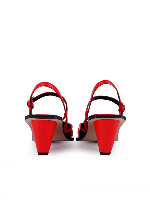 Strap sling-back shoes(BLACK LABEL)-CG1012RD