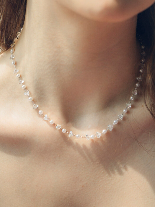 snow crystal necklace